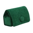 thumbnail image 4 of Joyero portátil de terciopelo con botón de viaje, estuche para guardar joyas, bolsa para pendientes, pulseras, anillos, para novia, esposa, gimnasio y Verde, 4 of 9