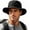 Black, variant on Bpyeka Men's Vintage Tactical Wide Brim Boonie Hat, Foldable Adjustable Chin Strap Outdoor Hiking Fishing Sun Bucket Hat Free Size