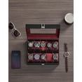 thumbnail image 2 of SONGMICS Caja de reloj con tapa de cristal y 10 compartimentos, 2 of 5