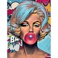 thumbnail image 1 of Cuadros Decorativos (DE9235) Pintura de diamante cuadrado DIY Marilyn Monroe Rhinestone Trabajo hecho a mano 30x40cm Ehuebsd embutido en tela, 1 of 1