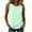 Green, variant on Plus Size Tops for Women Solid Color Court-style lock Crew Neck Sleeveless Trendy Ruffle Hem Blouses Casual Summer Daily Shirts S-5XL Black
