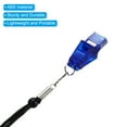 thumbnail image 4 of Uxcell Sports Whistle, Plastic Whistle with Lanyard and Mouth Grip Super Loud, Dark Blue, 4 of 6