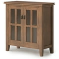 thumbnail image 6 of Simpli Home Artisan Solid Wood 30 inch Wide Contemporary Low Storage Cabinet in Rustic Natural Aged Brown, 6 of 10