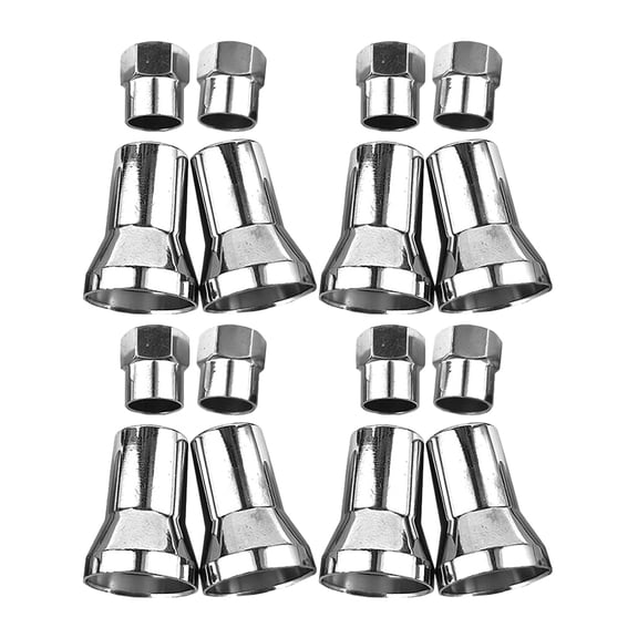 EXHUMKY BERTDOMD Compact Valve Caps for Car Tires, 8 Caps and 8 Sleeves, Tire Valve Stem Protectors