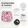 thumbnail image 6 of Lsque Strawberry Popsicle Printed Women's Running Shorts with Liner Pockets,Elastic Quick Dry Workout Athletic Gym Yoga Shorts,Womens High Waist Shorts-X-Large, 6 of 9