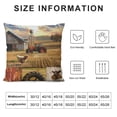 thumbnail image 6 of Acheng Farmhouse Chicken Pillow Cover with Photo， Personalized Throw Pillow Cover for Sofa Wedding Memory Mother's Day Father's Day Birthday Custom Photo Gifts 2pcs 18x18in, 6 of 6