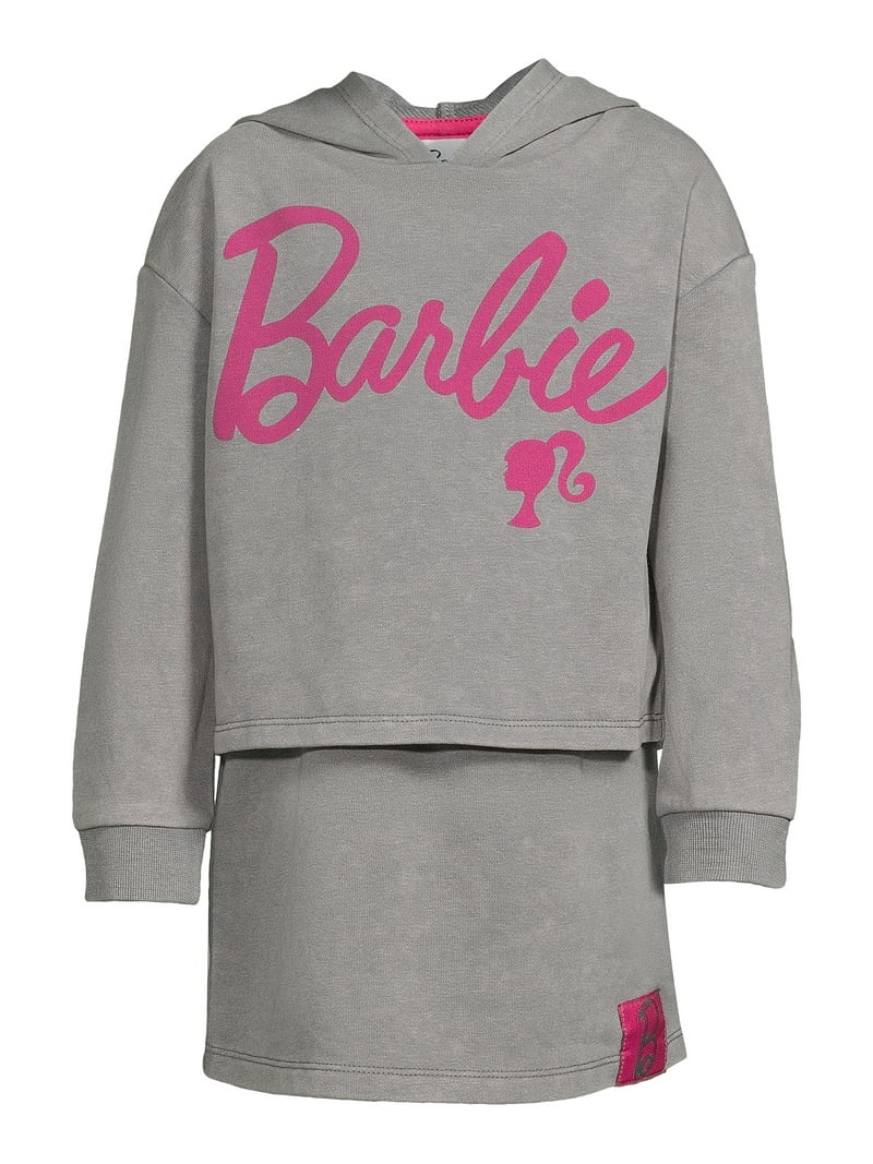 Barbie Toddler Girls Hoodie and Skirt Set, 2-Piece, Sizes 2T - 5T