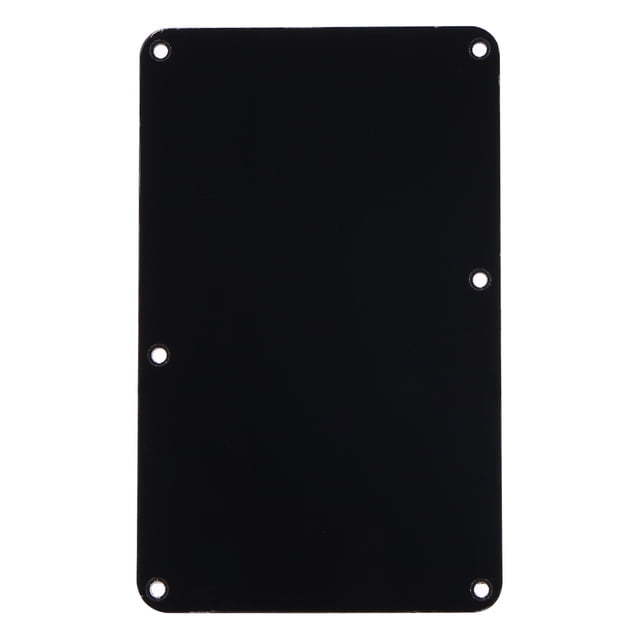 Cubierta de cavidad de guitarra eléctrica de estilo cerrado de 6 orificios Placa trasera de PVC (negro) Tmvgtek Deportes Acuáticos