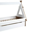 thumbnail image 4 of Acme Loreen Twin Bed Oak & White, 4 of 5