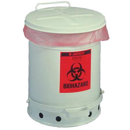 UPC 697841000216 product image for Justrite 05930 10 Gallon Biohazard Waste Can | upcitemdb.com