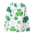 thumbnail image 4 of LEEYNEER Womens Tops St. Patrick‘s Day St Patrick‘s Casual Printed Thin Sweater Long-sleeved Round Neck top/shirt Blouses Shirts Tee, 4 of 5