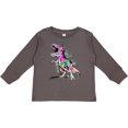 thumbnail image 3 of Inktastic Graffiti Paint Splatter T-rex Boys or Girls Long Sleeve Toddler T-Shirt, 3 of 5