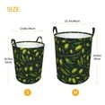 thumbnail image 5 of Xecao Green Branch Olive Print Laundry Hamper Basket,designed for Blanket Storage and Nursery Clothes in the Bedroom, 5 of 8