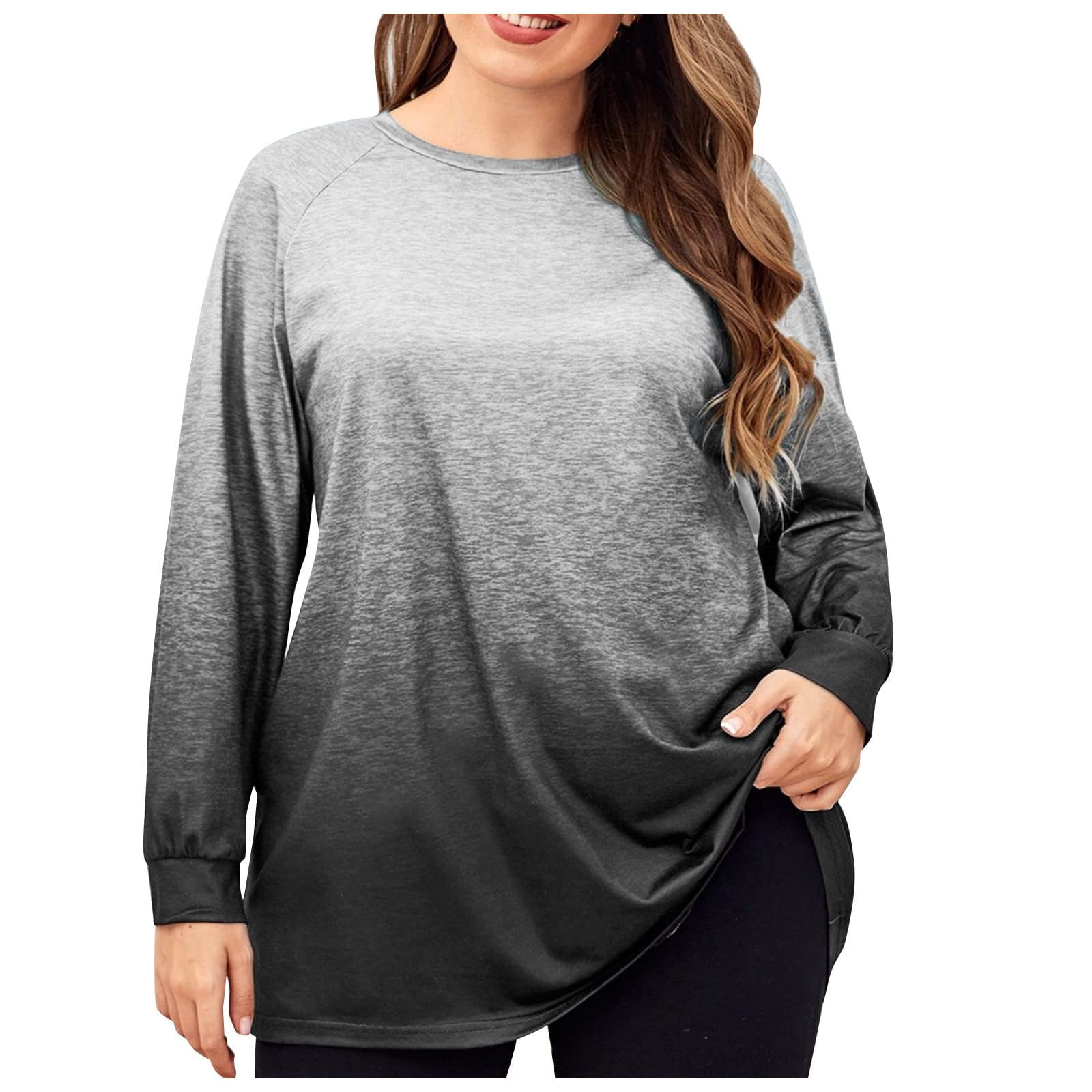 ⭐Plus Size Womens Ladies Lace Tops T Shirts Crew Neck Pleated Pullover Blouse