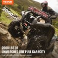 YTBW Electric Winch Atv Utv 2000 Lb Steel Cable Ip 55 Waterproof Wired
