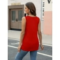thumbnail image 5 of Womens Tank Tops V Neck Summer Trendy Casual Loose Fit Flowy Sleeveless Shirts, 5 of 6