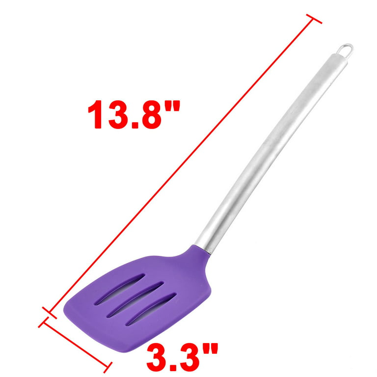 Kitchenware Stainless Steel Grip Silicone Slotted Pancake Turner
