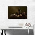 thumbnail image 2 of ARTCANVAS Still Life Oysters a Silver Tazza And Glassware 1635 Canvas Art Print by Willem Heda - Size: 26" x 18" (1.50" Deep), 2 of 9