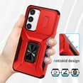 thumbnail image 5 of ShellTech for Samsung Galaxy S23 Magnetic Phone Case,with Camera Cover & Kickstand Military Grade Shockproof Case for Galaxy S23,Red, 5 of 8