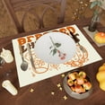 thumbnail image 3 of Thankful Turkey Thanksgiving Fall Cloth Placemats Set of 4 Table Mats Table Decorations 12x18 Inch, 3 of 6