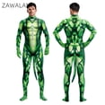 thumbnail image 4 of Zawaland - Traje de cosplay para adultos con estampado 3D de serpiente, de manga larga, ajustado, con cremallera y cola, de licra, sexy y ajustado, 4 of 5