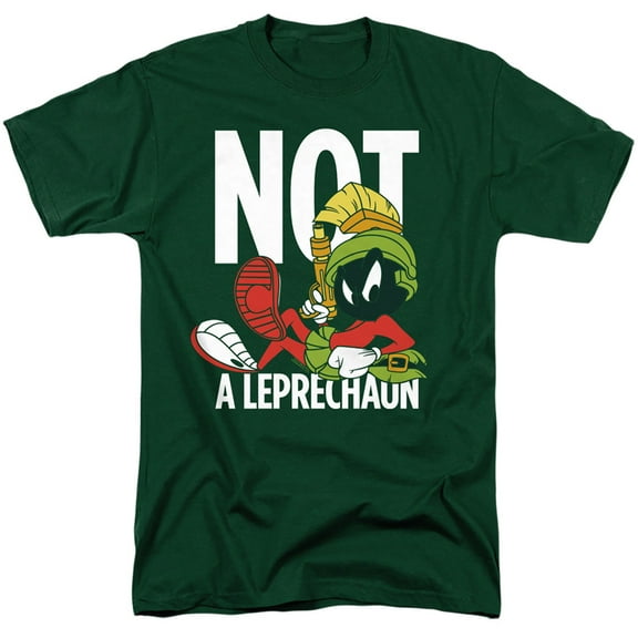 Looney Tunes Not A Leprechaun S/S Adult 18/1 T-Shirt Hunter Green