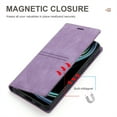 thumbnail image 3 of Jiahe Cover For Samsung Galaxy A14 6.6 inch Wallet Case,Magnetic Shockproof Flip Leather with Card Holder Kickstand Case Cover,Purple, 3 of 7