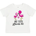 thumbnail image 3 of Inktastic My Titi Loves Me with Two Flamingos Boys or Girls Toddler T-Shirt, 3 of 5