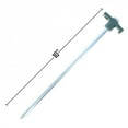 thumbnail image 3 of (6 Pack) ASR Outdoor Galvanized Twisted Metal PVC Camping Gear Canopy Tent Stakes, Green, 3 of 5