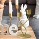 thumbnail image 3 of Candelabro BLESIY para Velas de Pilar Retro Oro 2 Cabezas, 3 of 6
