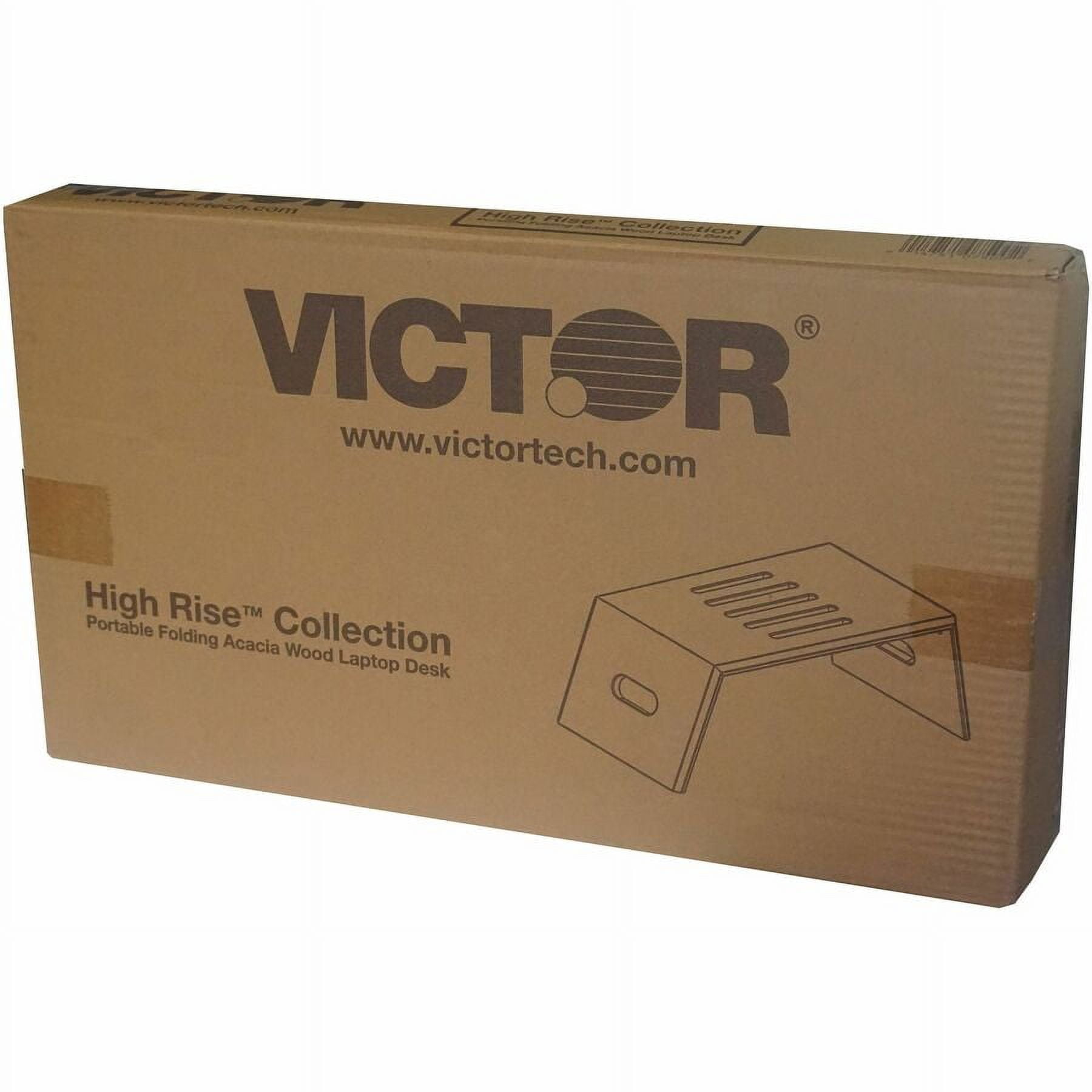 Victor VCTDC075 High Rise Foldable Acacia Wood Laptop Stand