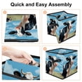 thumbnail image 4 of Cattle Foldable, with Handle, 10.8"x10.5"x10.6", Large Capacity Storage Box Cube Organizer Storage Containers, 4 of 6