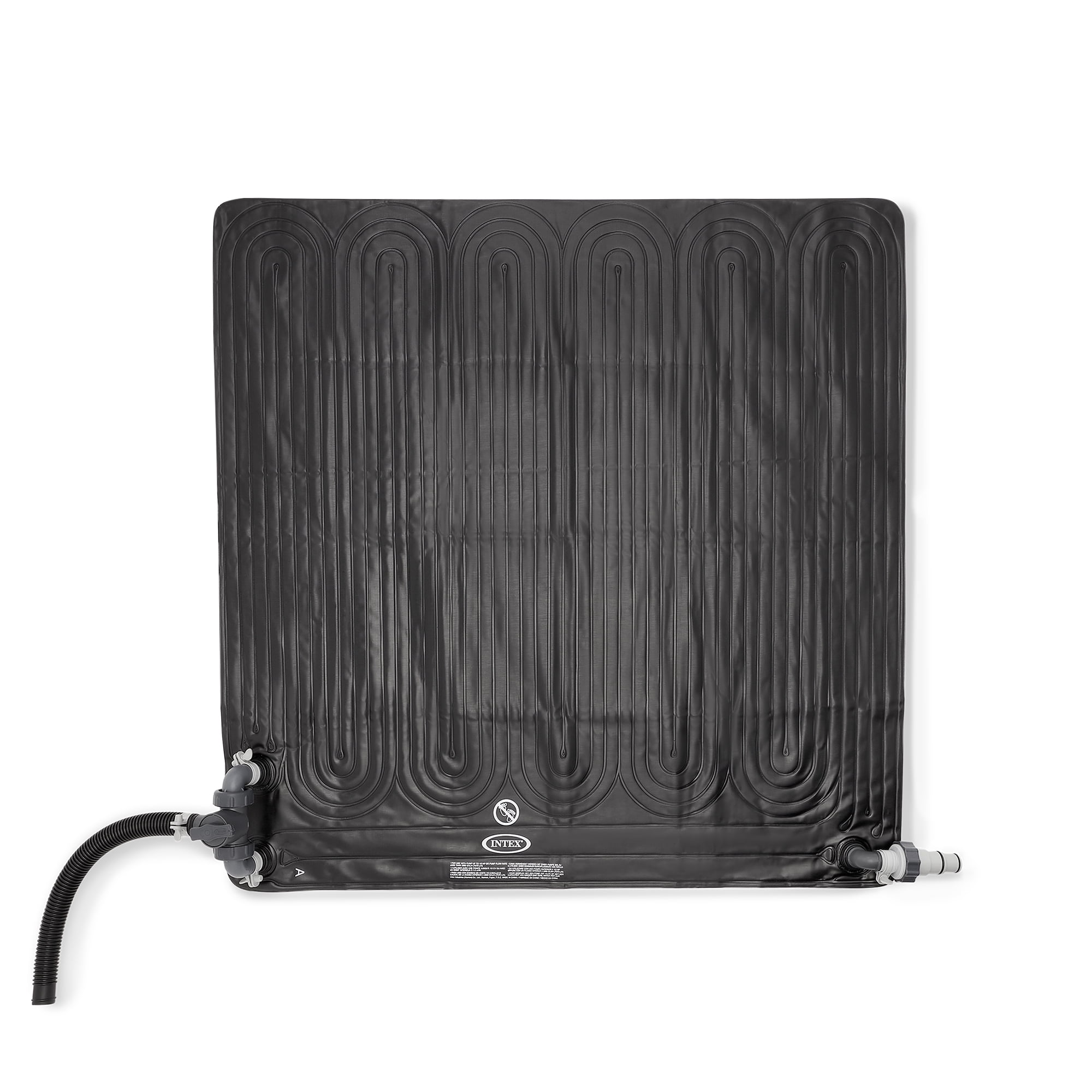 Intex: Solar Heater Mat - 47" Black, Water Warming Pad for 8k Gal Above Ground Swimming Pool, Raise Temperature 5-9 Degrees, Hose Attachment, Adapters