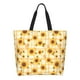 thumbnail image 1 of Disketp Coffee Plaid Sunflower Bolsa Tote Estampada para Mujer, Bolso de Hombro y de Mano para Compras y Viajes, 1 of 8