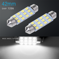 thumbnail image 4 of 20pzas/set de bombillas LED de luz T10/31mm/42mm blanco 6000K luz Interior de domo de domo Interior de domo de plata, 4 of 4