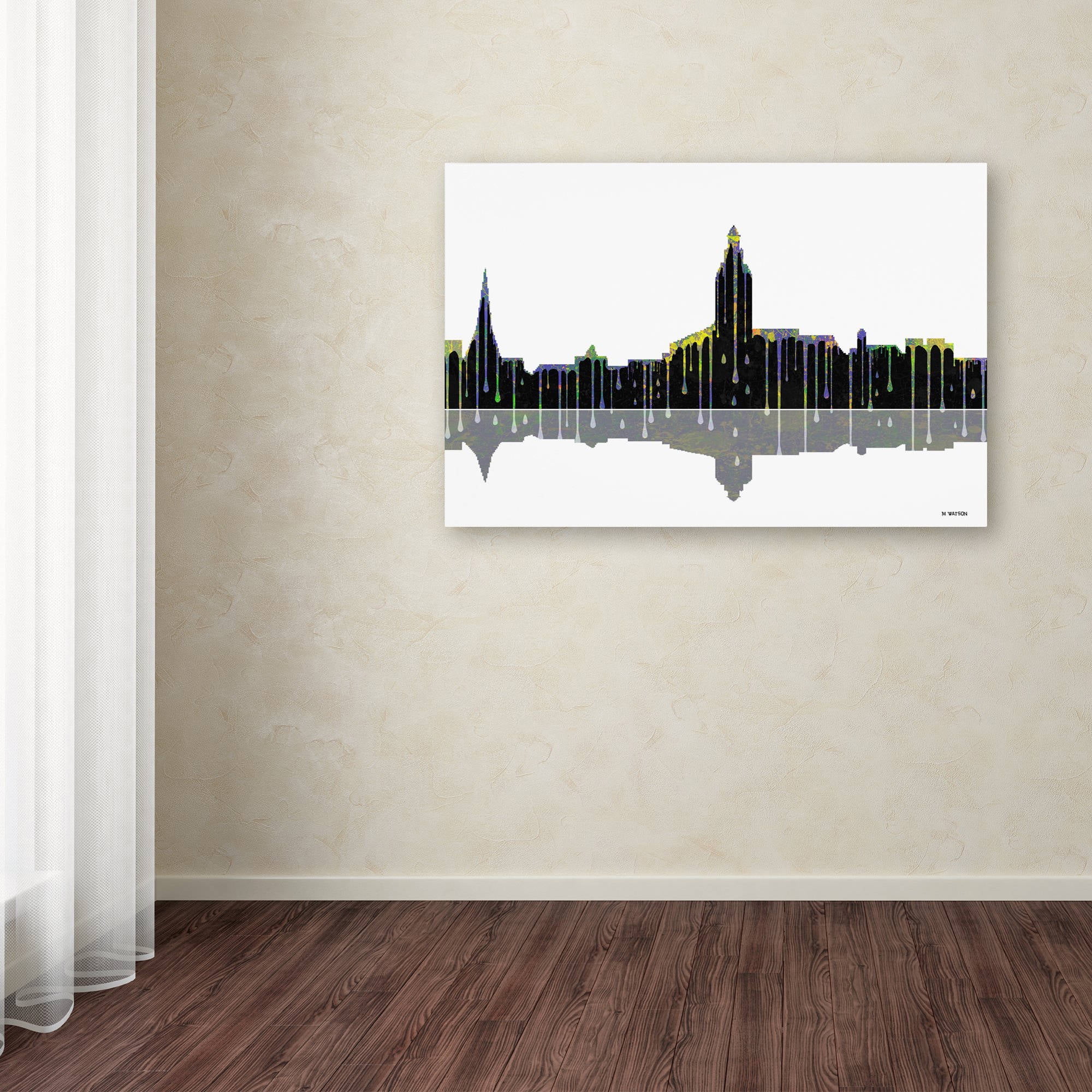 Trademark Fine Art "Annapolis Maryland Skyline" Canvas Art by Marlene Watson