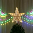 thumbnail image 5 of Copa del árbol de Navidad con 10 LED con enchufe - Copa del árbol de Navidad iluminada en blanco cálido - Copa del árbol de Navidad con forma de estrella, 5 of 5