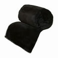 thumbnail image 3 of AuroraX Throw Blanket for Couch Black Cozy Plush Fuzzy Soft Blanket for Bed 27"x39" Washable Minimalist Throw, 3 of 4