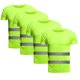 thumbnail image 2 of Penkiiy Camisetas de alta visibilidad 4PCS, Camisetas de seguridad para hombres y mujeres, Camiseta transpirable de manga corta reflectante con bolsillo para trabajos de construcción, 2 of 5