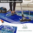 thumbnail image 5 of Turtle Navy Blue Outdoor Rug 5x8 Ft - Reversible Patio Rug Outdoor Camping Rugs, Coastal Starfish Coral Ocean Stripes Washable Indoor Outdoor Area Rugs, Non-Slip Outdoor Carpet Runner for Deck/Porch, 5 of 8