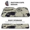 thumbnail image 4 of GZHJMY Car Front Windshield Sunshade UV Heat Protection, Foldable Auto Windshield Sun Visor for Sedan SUV Tropical Palm Tree, Car Sunscreen Blocks UV Rays Heat 51x27.5inch Keep Vehicle Cool, 4 of 6