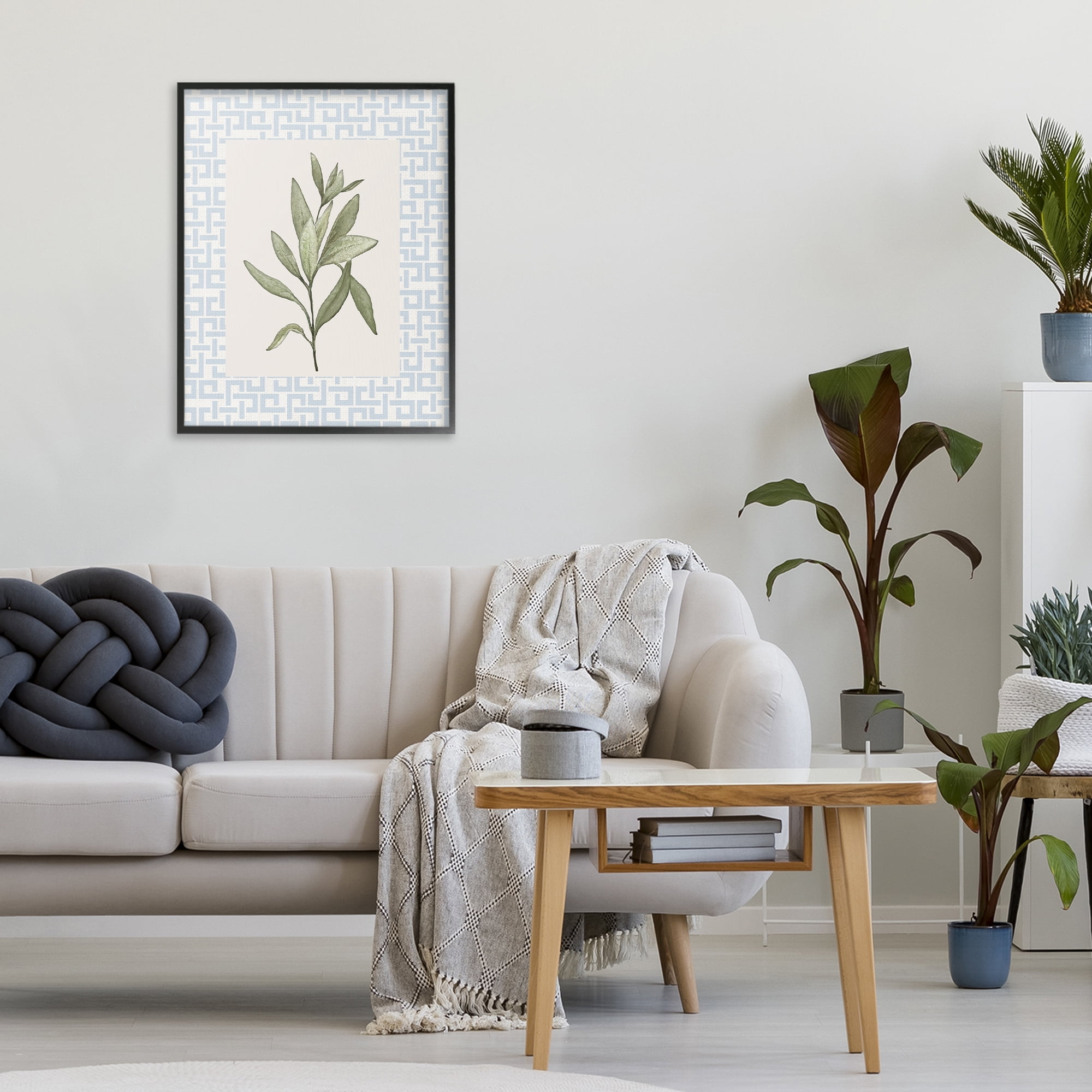 Stupell Industries Leafy Fresh Herb Black Framed Giclee Art, design by Diannart