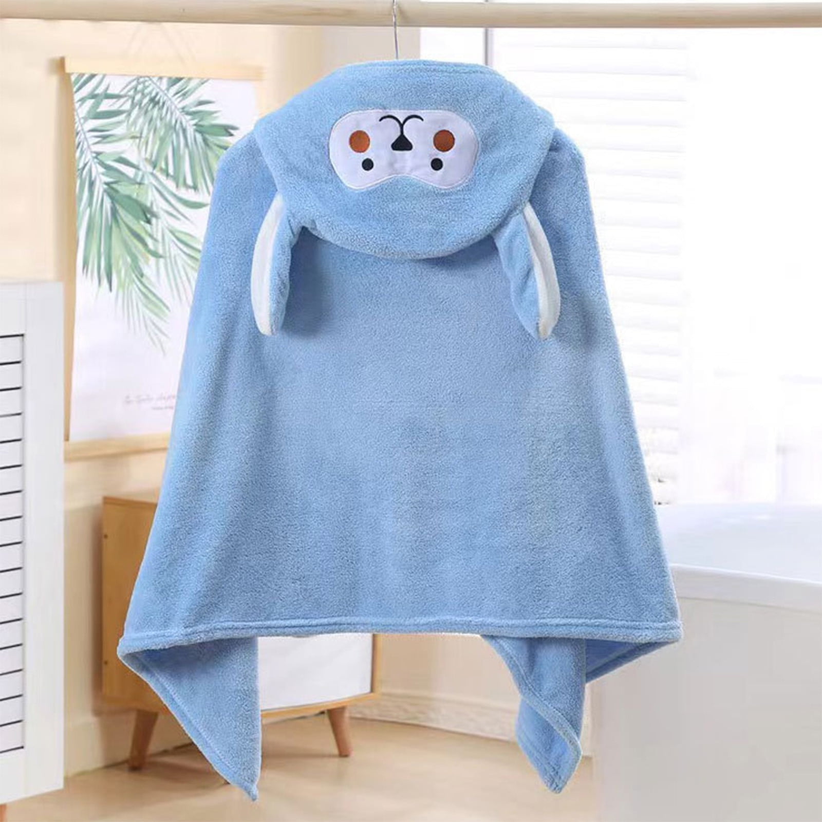 LWITHSZG Baby Hooded Towel Flannel Baby Towel Soft Absorbent Infant Towels Hooded Towel Bear Baby Bath Towel with Hood for Girls Babies Newborn Boys Toddler 27X55 inches Walmart