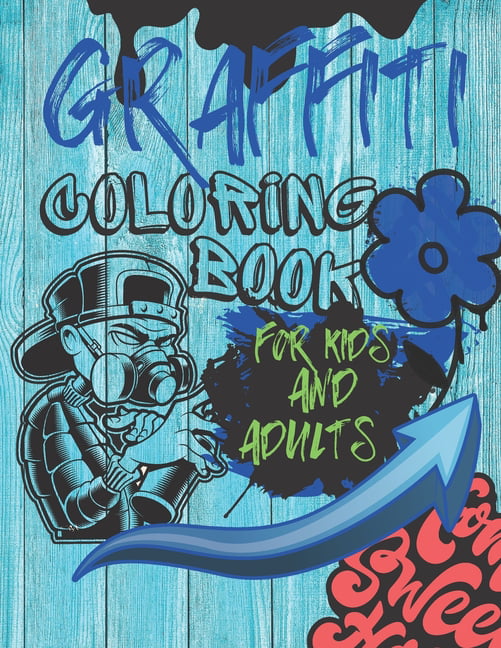 Relieve Stress Graffiti Coloring Book Hand Painted Drawing Painting Books 