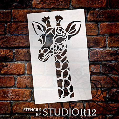 Giraffe Stencil mixed designs and sizes craft decorating air brush 