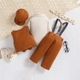thumbnail image 5 of Otqutp Baby Clothes Set for Birthday Toddler Kids Boys Gentleman's Dress 4PCS Shirts + Vest + Pants + Hat Child Baby Outfits 0 to 2 Years, 5 of 7