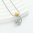 thumbnail image 6 of Rose Flower Pet Cremation Jewelry for Ashes With Cat In the Moon Urn Necklace for Ashes Memorial Pendant for Pets Ash Holder Gift for Cat, 6 of 8