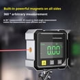 thumbnail image 6 of SharkTRUE 4-Sided Magnetic Digital Angle Finder Inclinometer with Backlit LED, High Precision ±0.2°, USB Rechargeable Level Box for Construction/Carpentry/Metal Fabrication, 6 of 9