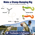 thumbnail image 4 of 10-Pack Spinner Jig Heads for Crappie with Willow Leaf Blades, 1/8 oz & 1/16 oz Weighted Hooks, Freshwater and Saltwater Fishing Lures, 4 of 6