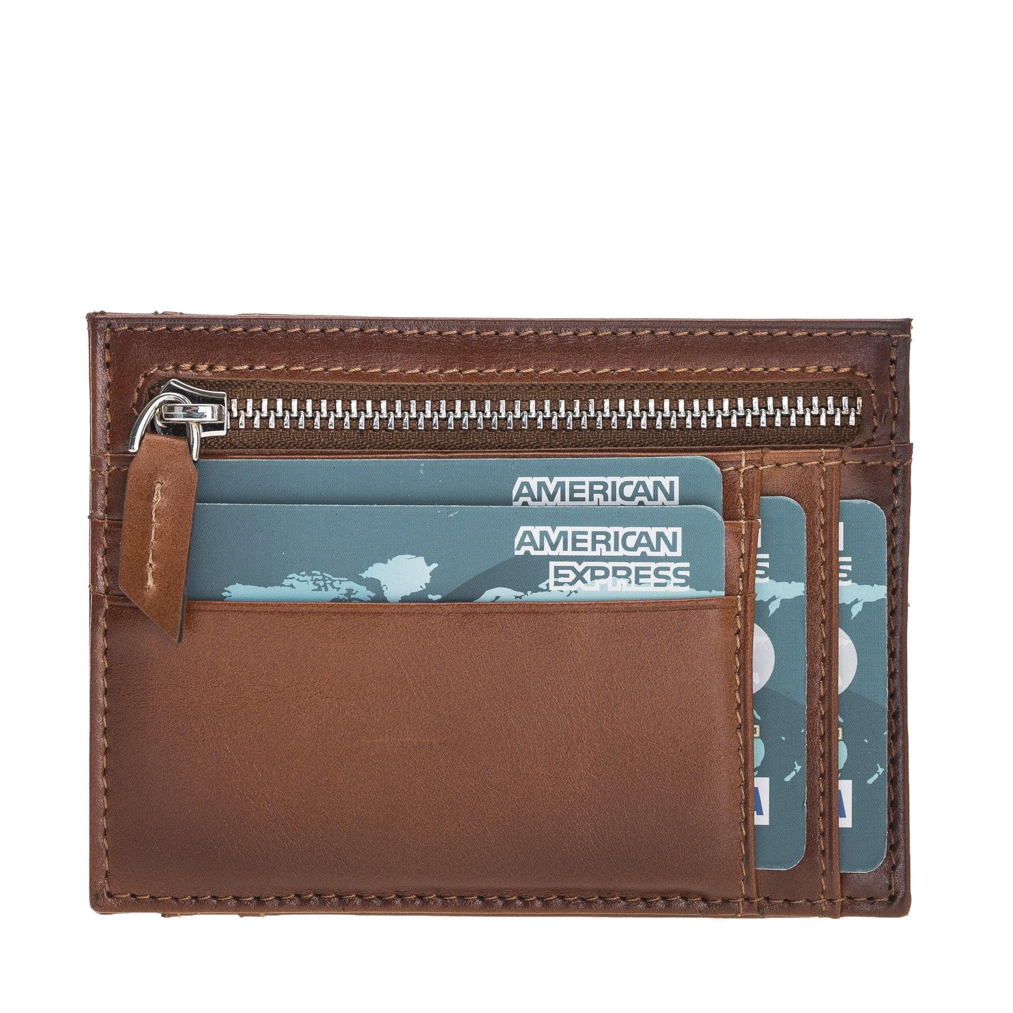 Zip Slim Handcrafted Full Grain Leather Wallet & Card Holder